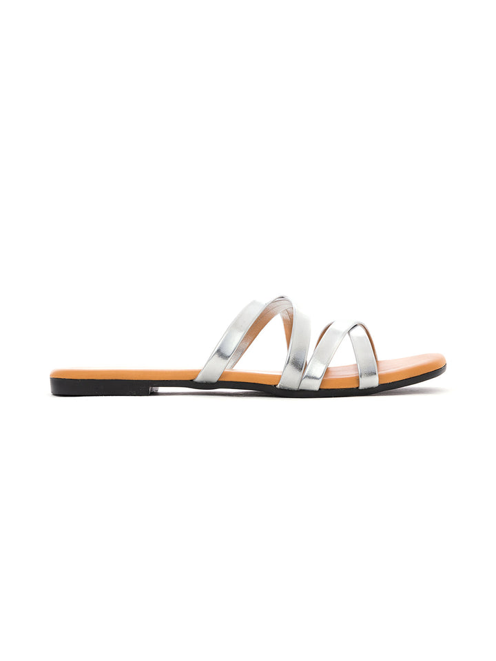 Khadim Flat Slip On Strappy Sandal for Women