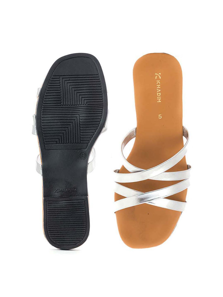 Khadim Flat Slip On Strappy Sandal for Women