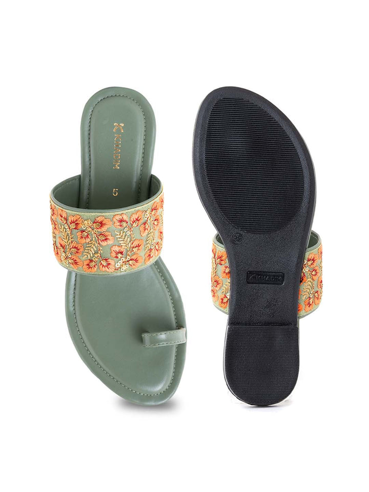 Khadim Flat Slip On Sandal for Women