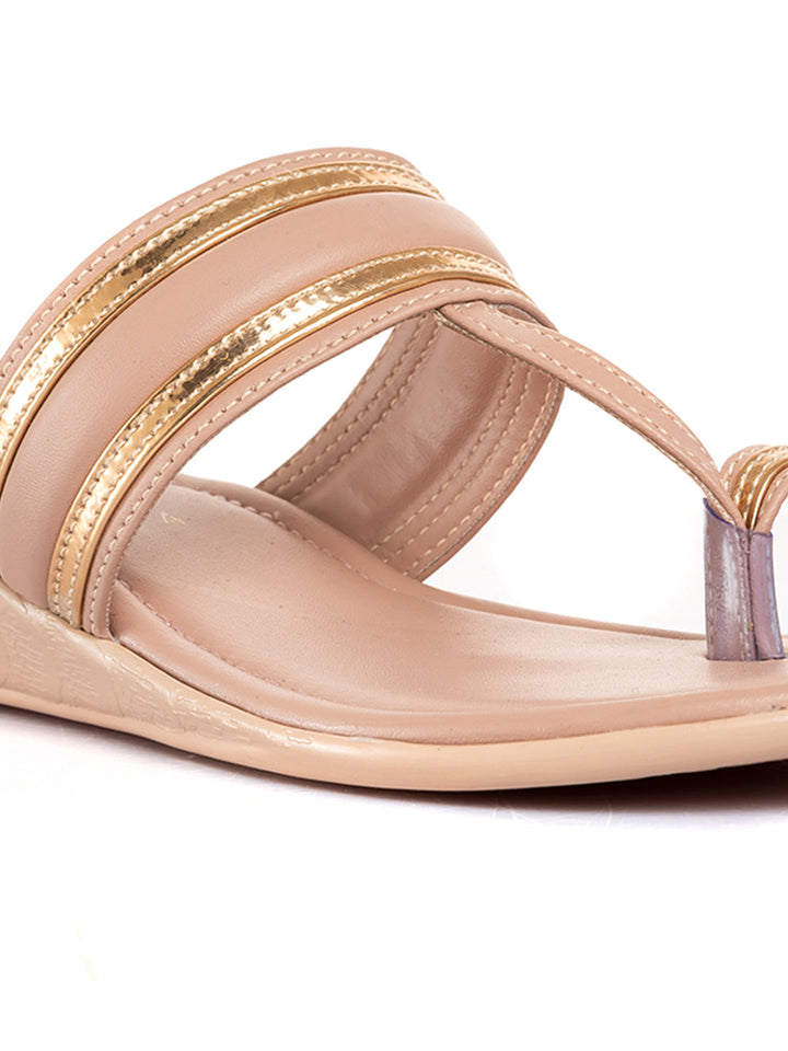 Khadim Wedge Heel Kolhapuri Slip On Sandal for Women