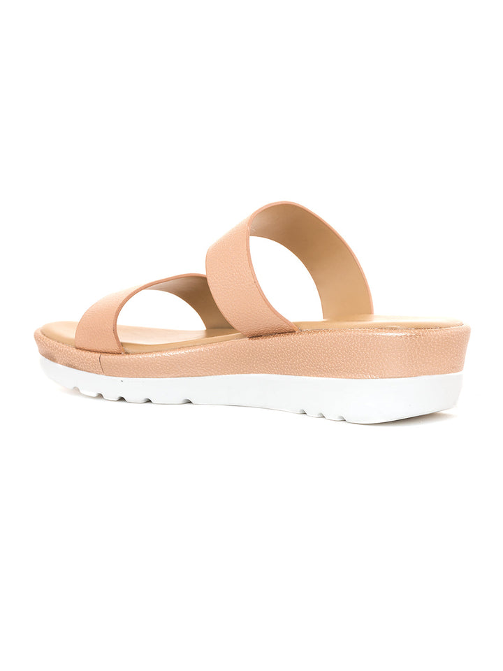 Khadim Sharon Platform Heel Mule Slip On Sandal for Women