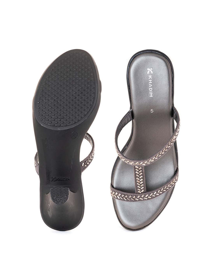 Khadim Cone Heel Slip On Sandal for Women