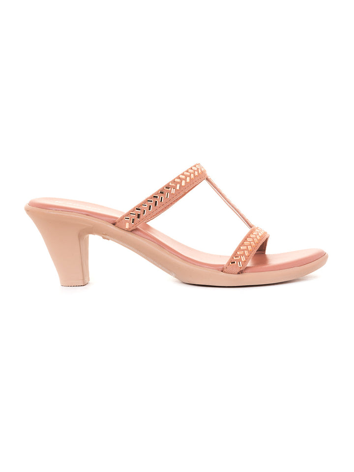 Khadim Cone Heel Slip On Sandal for Women