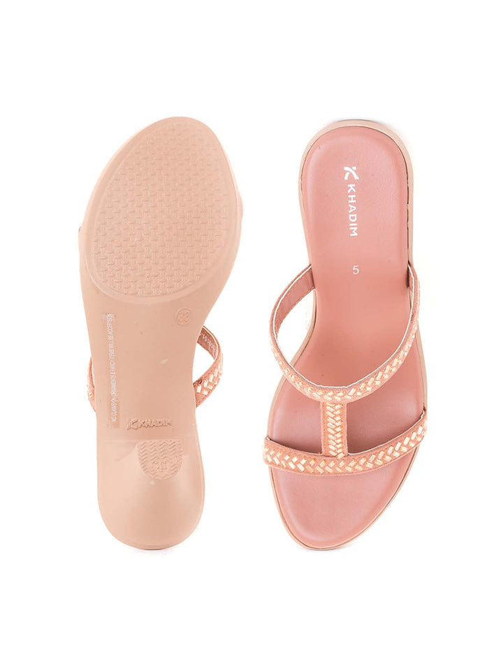 Khadim Cone Heel Slip On Sandal for Women
