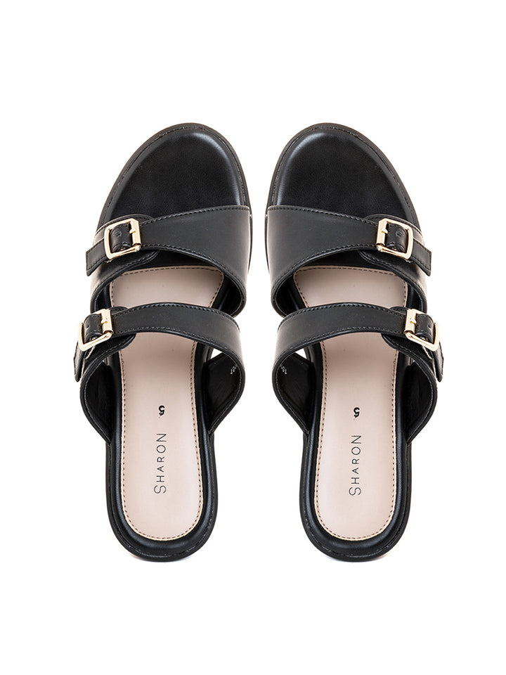 Khadim Sharon High Heel Cone Mule Slip On Sandal for Women