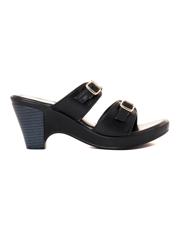 Khadim Sharon High Heel Cone Mule Slip On Sandal for Women