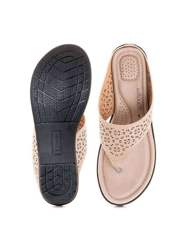 Khadim Softouch Flat Slip On Sandal for Women