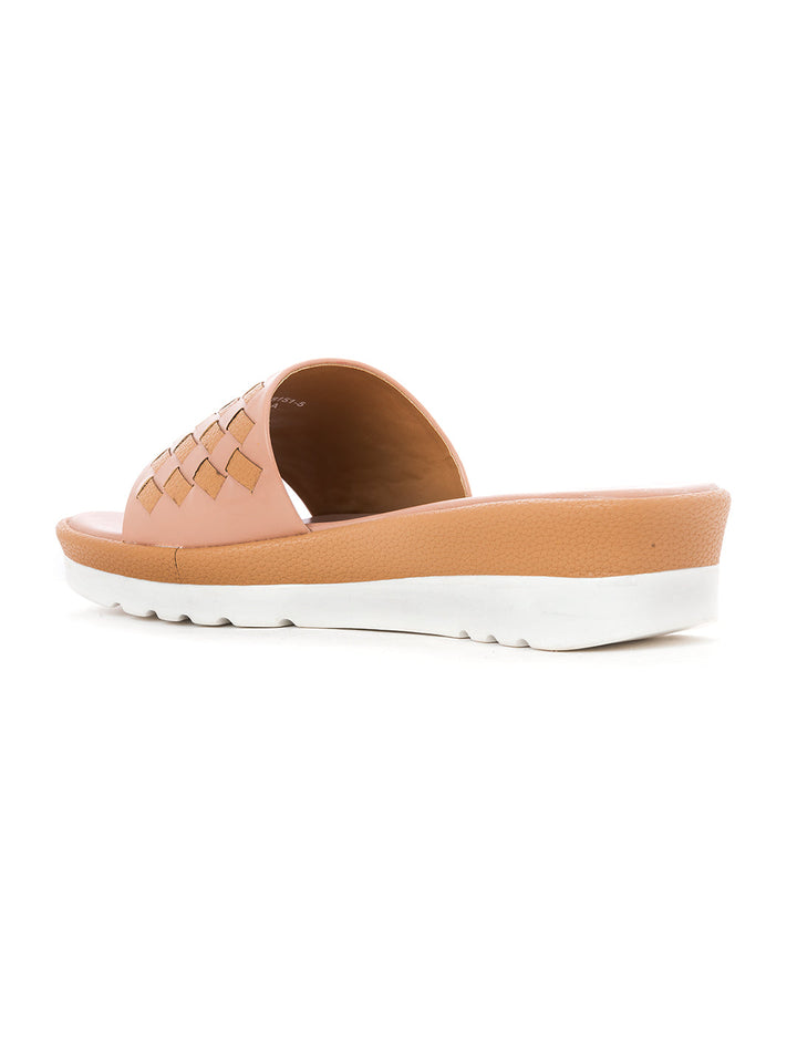 Khadim Sharon Platform Heel Mule Slip On Sandal for Women