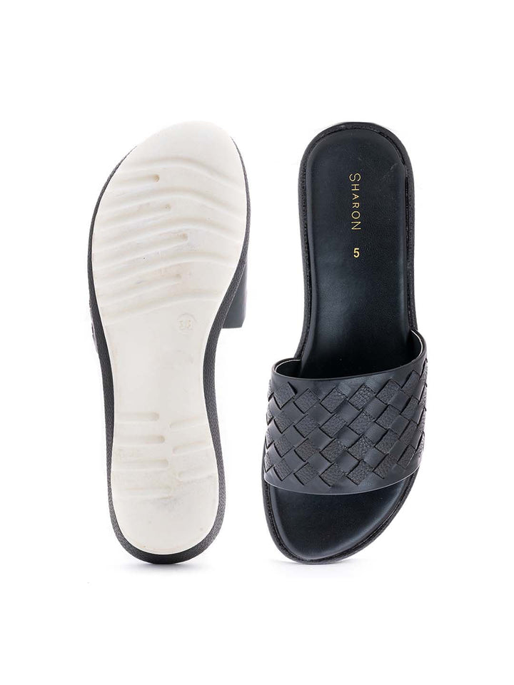 Khadim Sharon Platform Heel Mule Slip On Sandal for Women