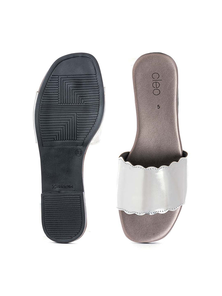 Khadim Cleo Flat Mule Slide Sandal for Women