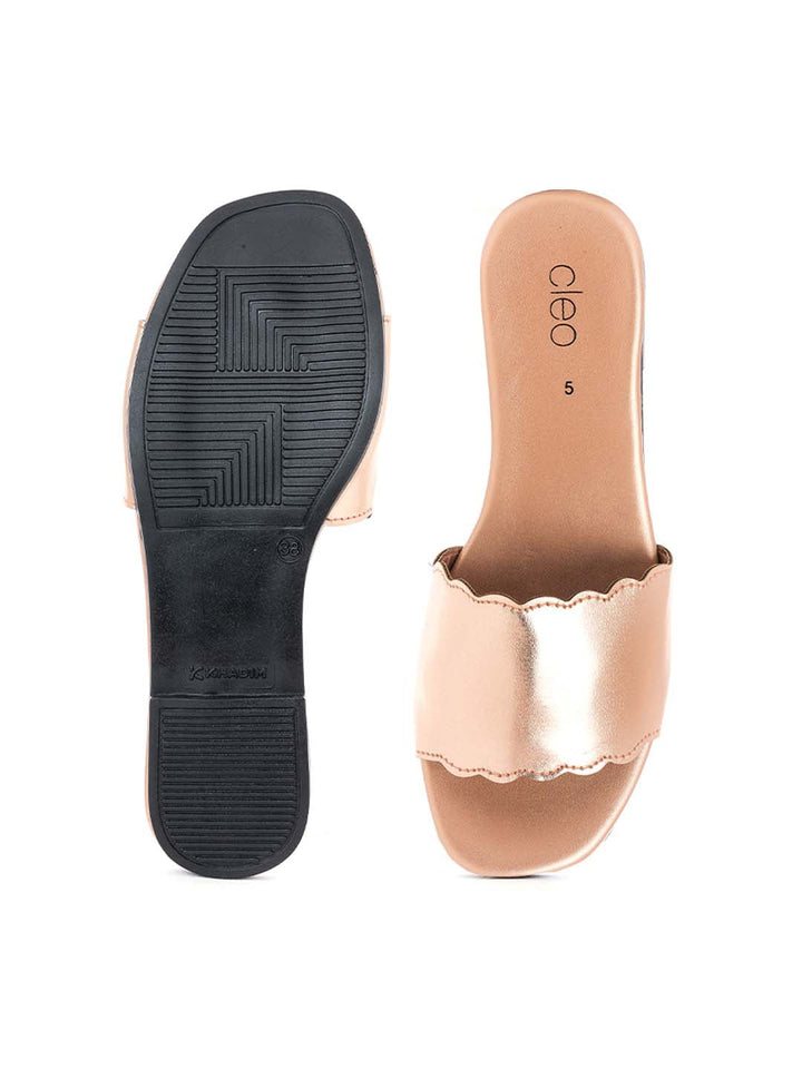 Khadim Cleo Flat Mule Slide Sandal for Women