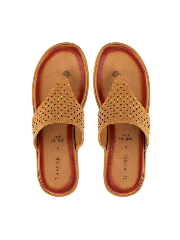 Khadim Sharon Wedge Heel Slip On Sandal for Women