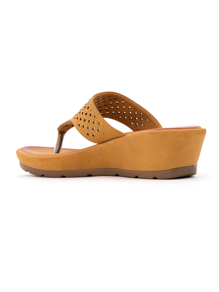 Khadim Sharon Wedge Heel Slip On Sandal for Women