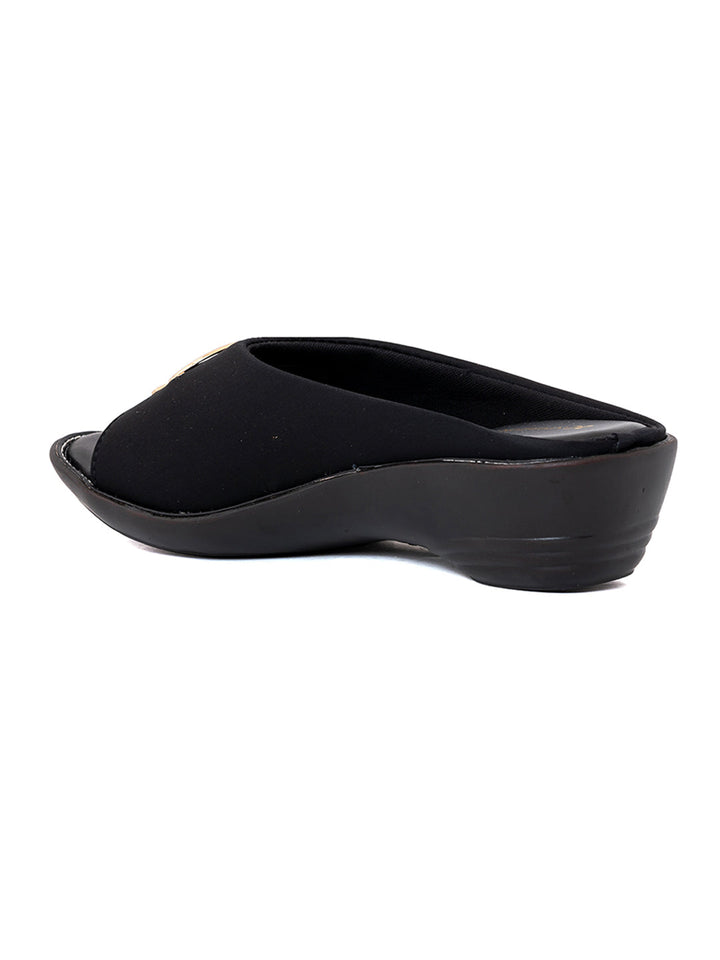Khadim Wedge Heel Mule Slip On Sandal for Women