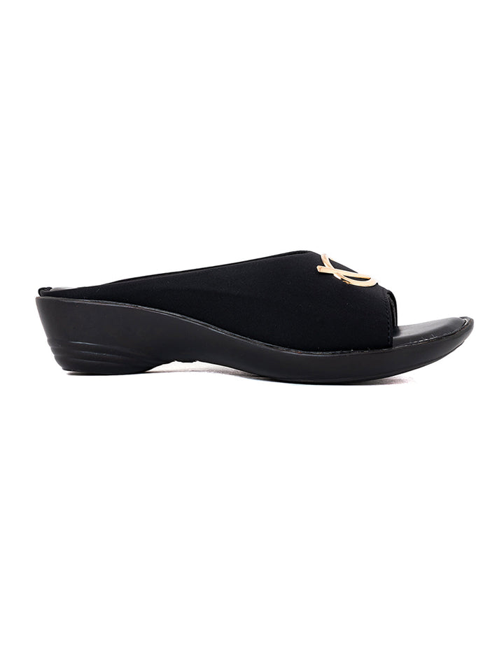 Khadim Wedge Heel Mule Slip On Sandal for Women