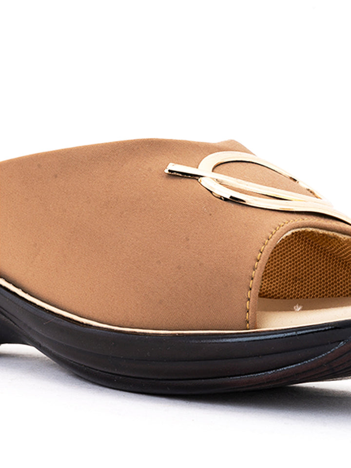 Khadim Wedge Heel Mule Slip On Sandal for Women