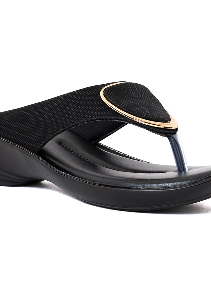 Khadim Wedge Heel Slip On Sandal for Women