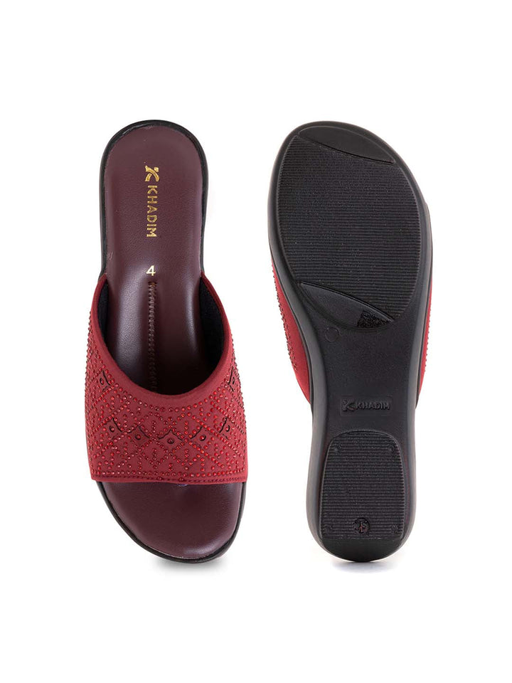 Khadim Flat Slip On Sandal for Women