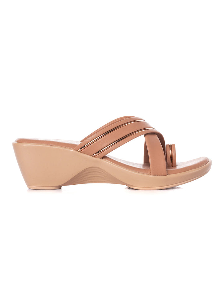 KHADIM Cleo Wedge Heel Slip On Sandal for Women
