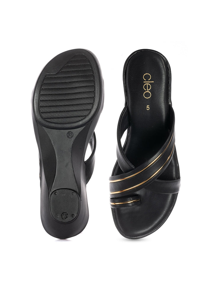 KHADIM Cleo Wedge Heel Slip On Sandal for Women