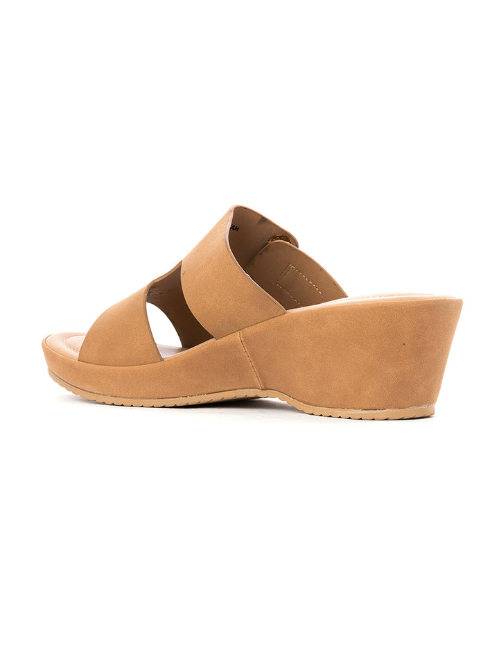 Khadim Sharon Wedge Heel Slip On Sandal for Women