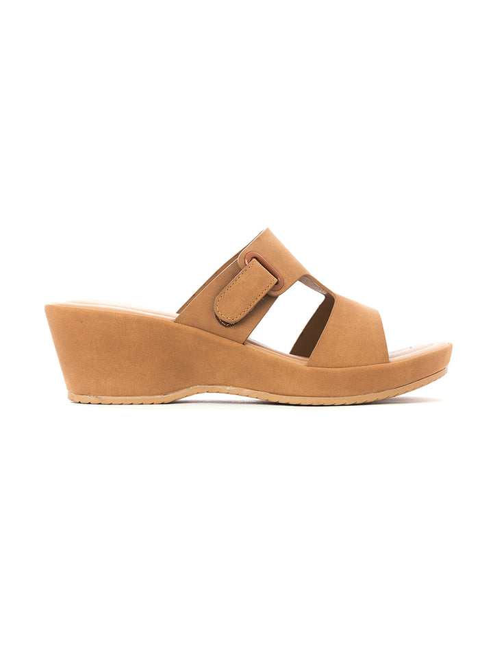 Khadim Sharon Wedge Heel Slip On Sandal for Women
