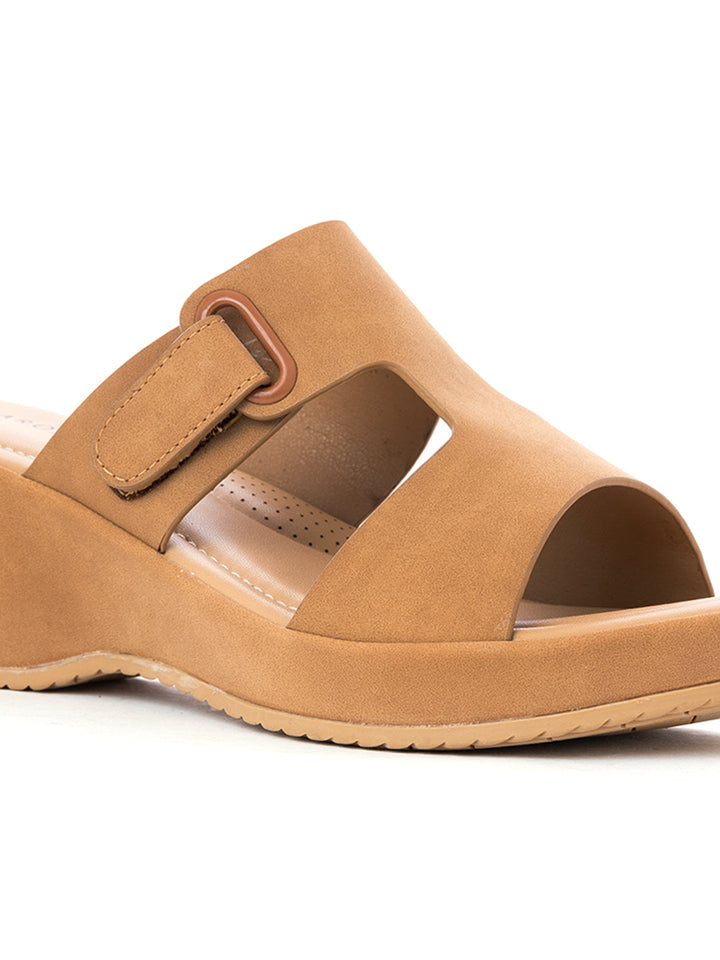 Khadim Sharon Wedge Heel Slip On Sandal for Women