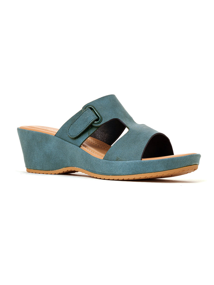 Khadim Sharon Wedge Heel Slip On Sandal for Women