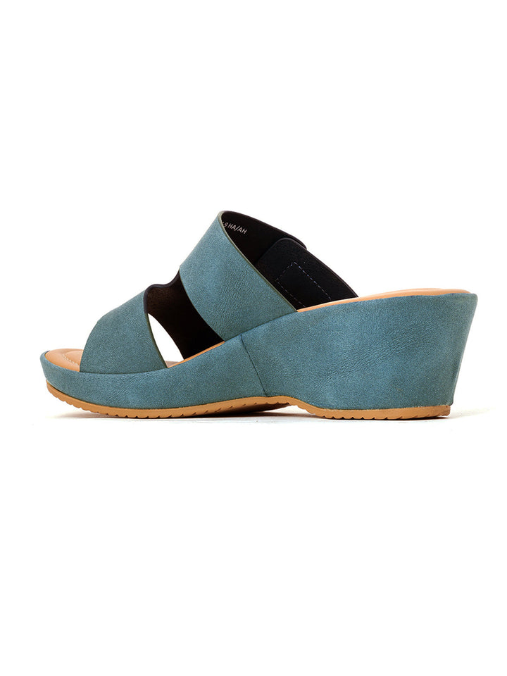 Khadim Sharon Wedge Heel Slip On Sandal for Women