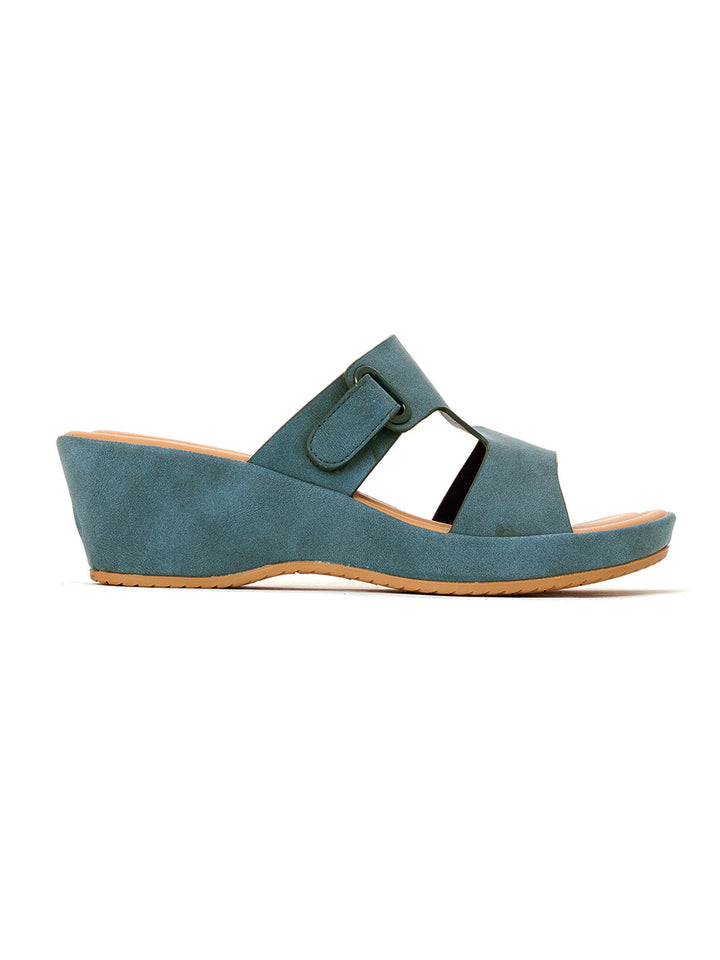 Khadim Sharon Wedge Heel Slip On Sandal for Women