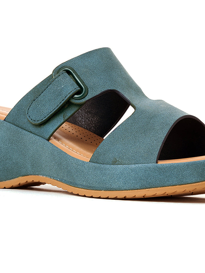 Khadim Sharon Wedge Heel Slip On Sandal for Women