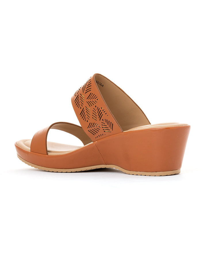 Khadim Sharon Wedge Heel Mule Slip On Sandal for Women