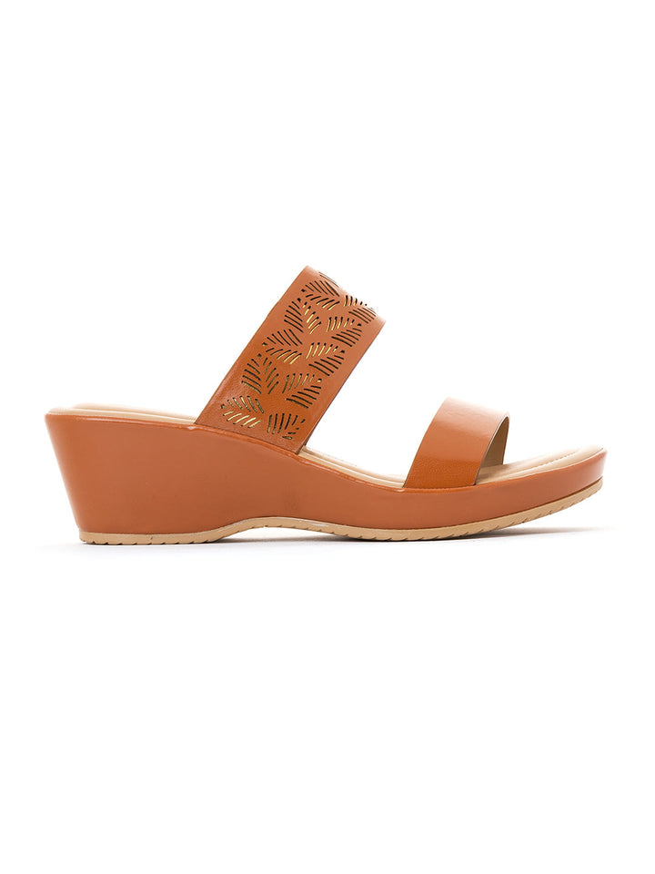 Khadim Sharon Wedge Heel Mule Slip On Sandal for Women