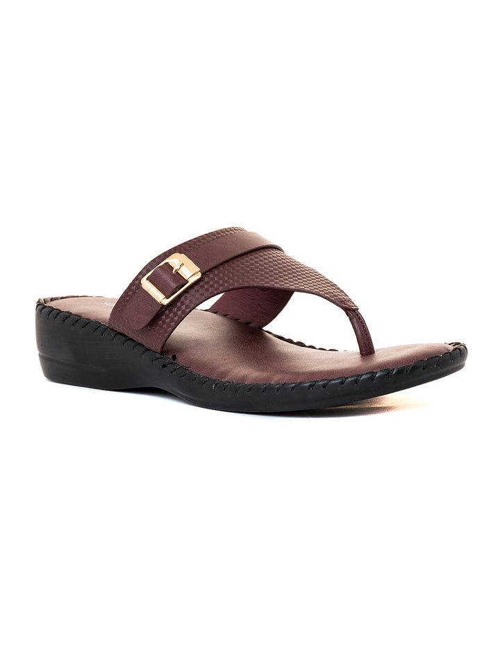 Khadim Softouch Wedge Heel Slip On Sandal for Women