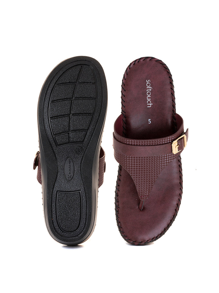Khadim Softouch Wedge Heel Slip On Sandal for Women