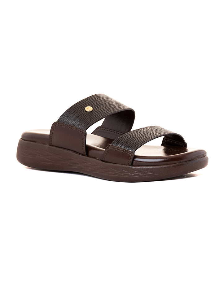 Khadim Softouch Platform Heel Mule Slip On Sandal for Women