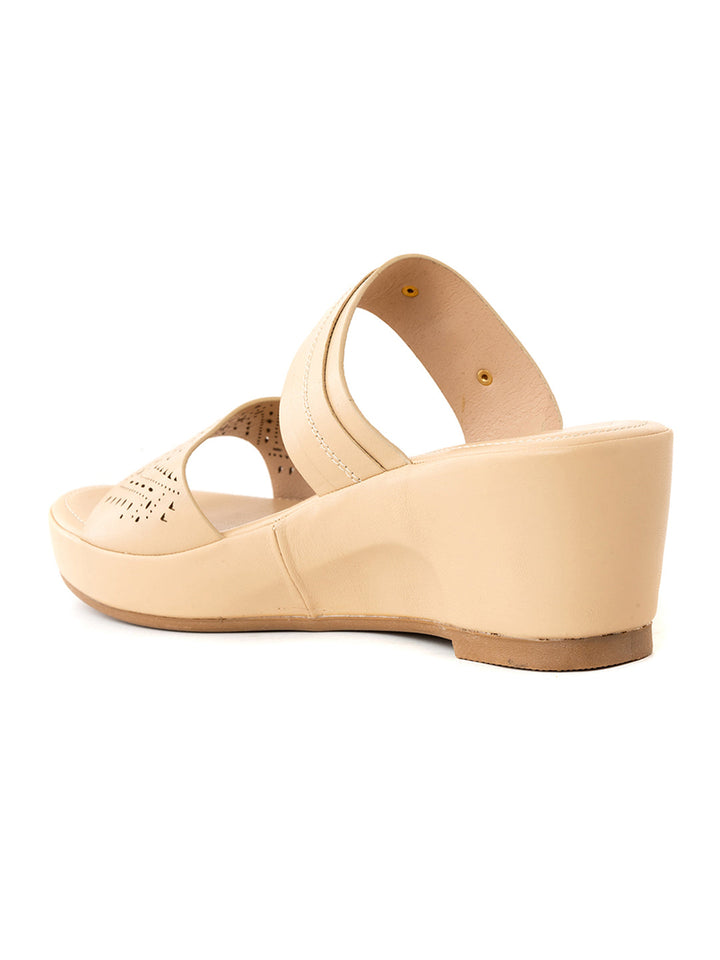 Khadim Sharon Wedge Heel Mule Slip On Sandal for Women