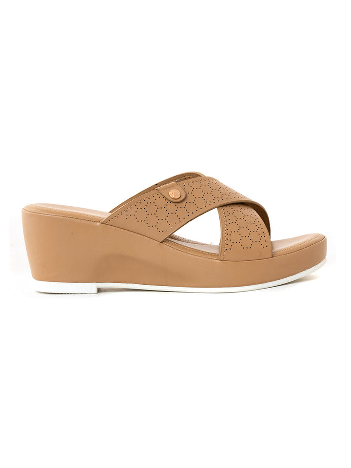 Khadim Sharon Wedge Heel Mule Slip On Sandal for Women