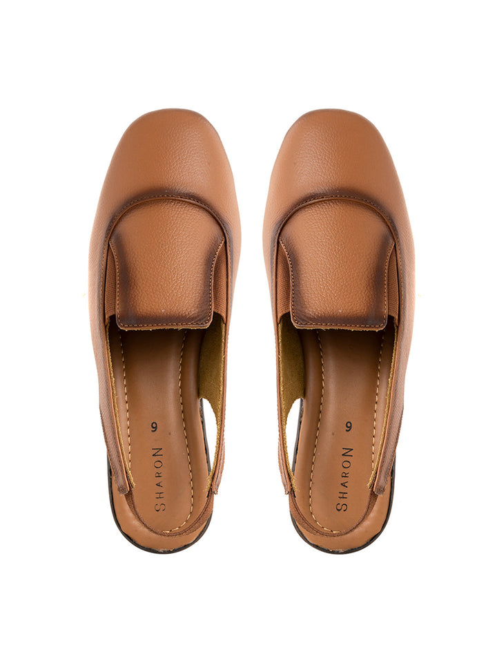 Khadim Sharon Block Heel Slingback Loafer Sandal for Women