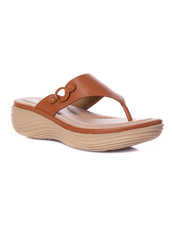 KHADIM Sharon Platform Heel Slip On Sandal for Women