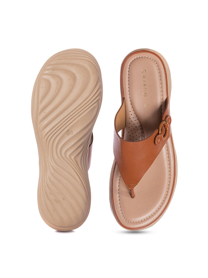 KHADIM Sharon Platform Heel Slip On Sandal for Women