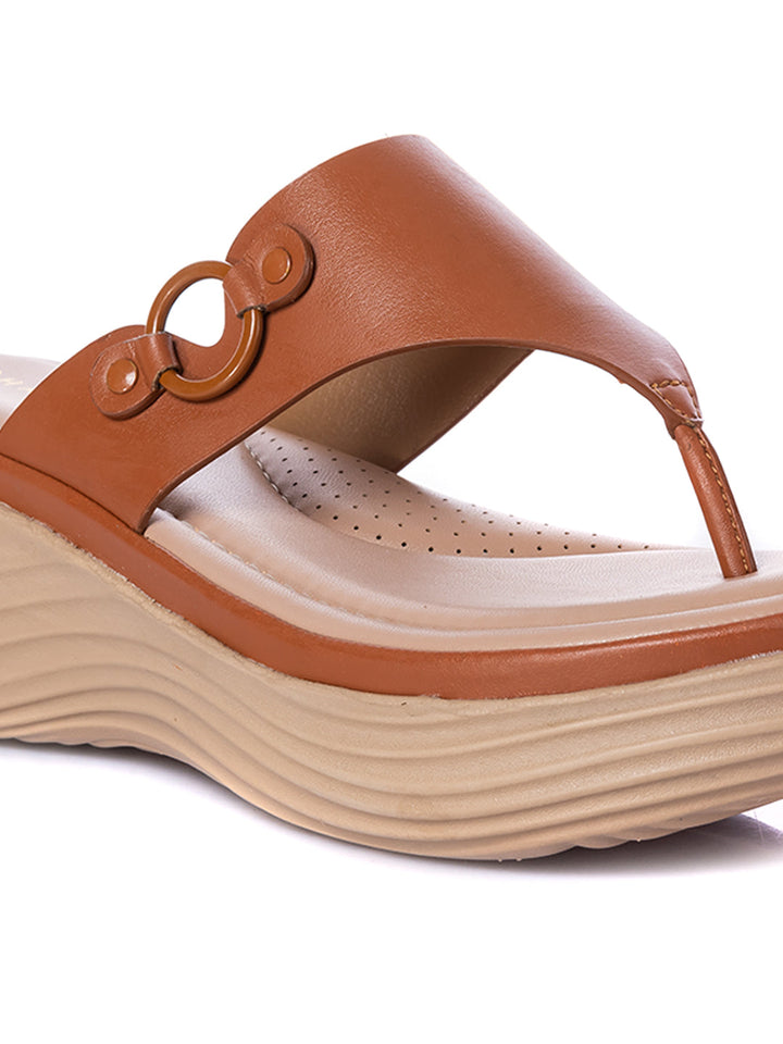 KHADIM Sharon Platform Heel Slip On Sandal for Women