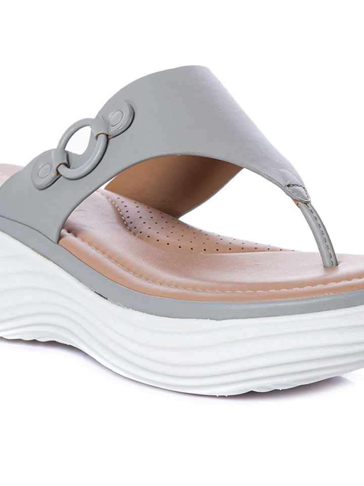 KHADIM Sharon Platform Heel Slip On Sandal for Women