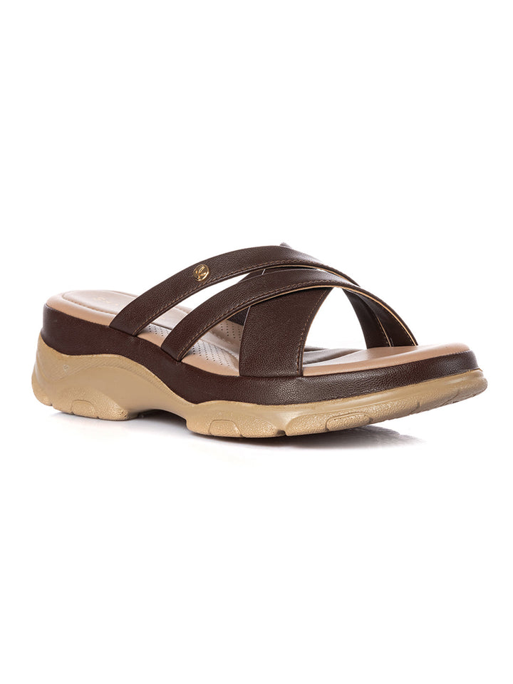 KHADIM Sharon Platform Heel Mule Slip On Sandal for Women