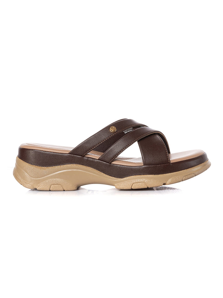 KHADIM Sharon Platform Heel Mule Slip On Sandal for Women