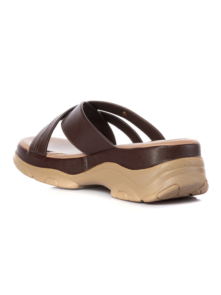 KHADIM Sharon Platform Heel Mule Slip On Sandal for Women