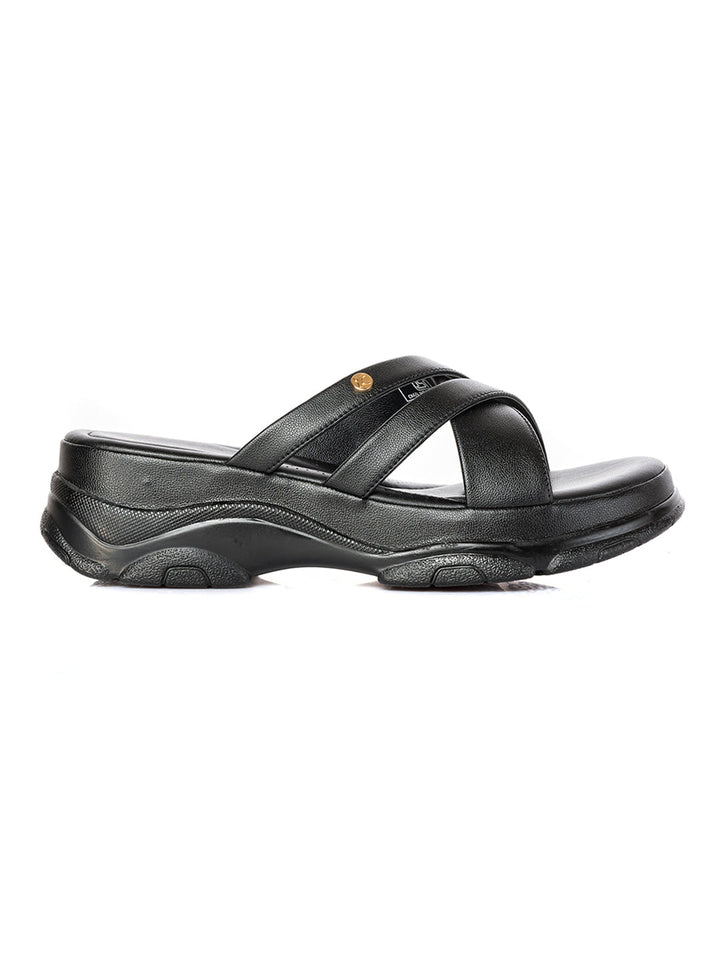 KHADIM Sharon Platform Heel Mule Slip On Sandal for Women