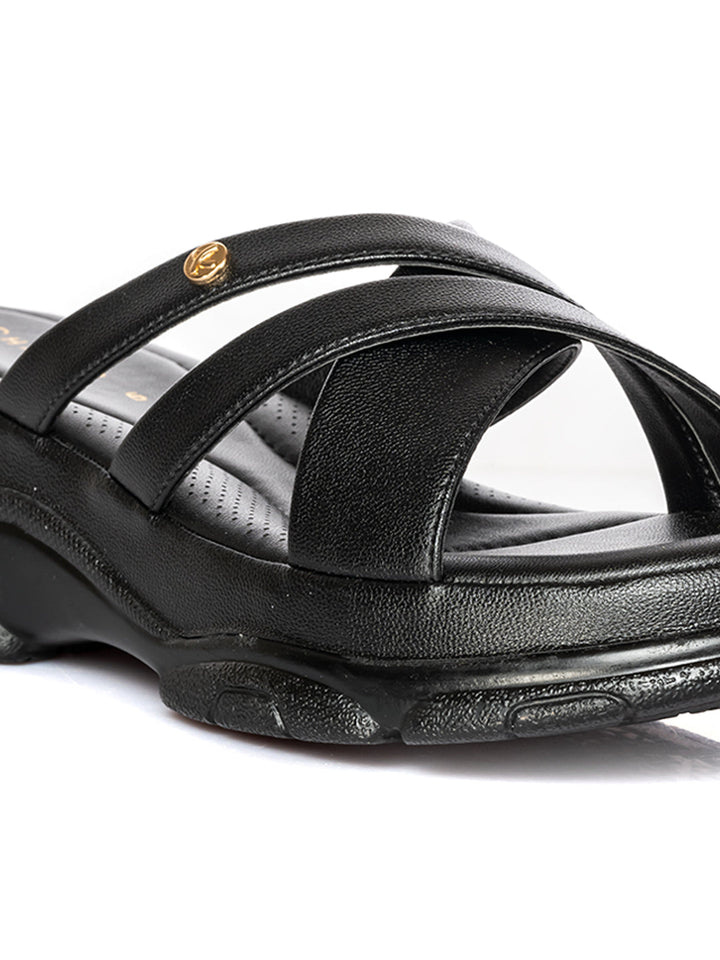 KHADIM Sharon Platform Heel Mule Slip On Sandal for Women