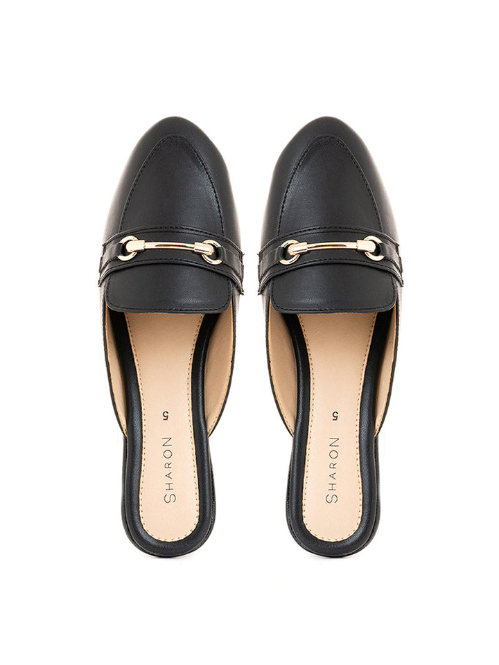 Khadim Sharon Wedge Heel Loafer Mule Sandal for Women