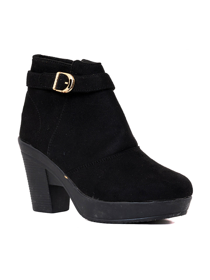 Khadim Cleo Block Heel Jodhpur Boots for Women